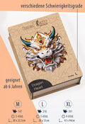 Dragon Head – Kraftvolles Drachenmotiv als hochwertiges Holzpuzzle