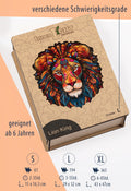 Lion King – Kraftvolles Löwenmotiv als hochwertiges Holzpuzzle