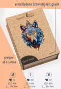 Spirit Wolf – Mystisches Wolfsmotiv als hochwertiges Holzpuzzle