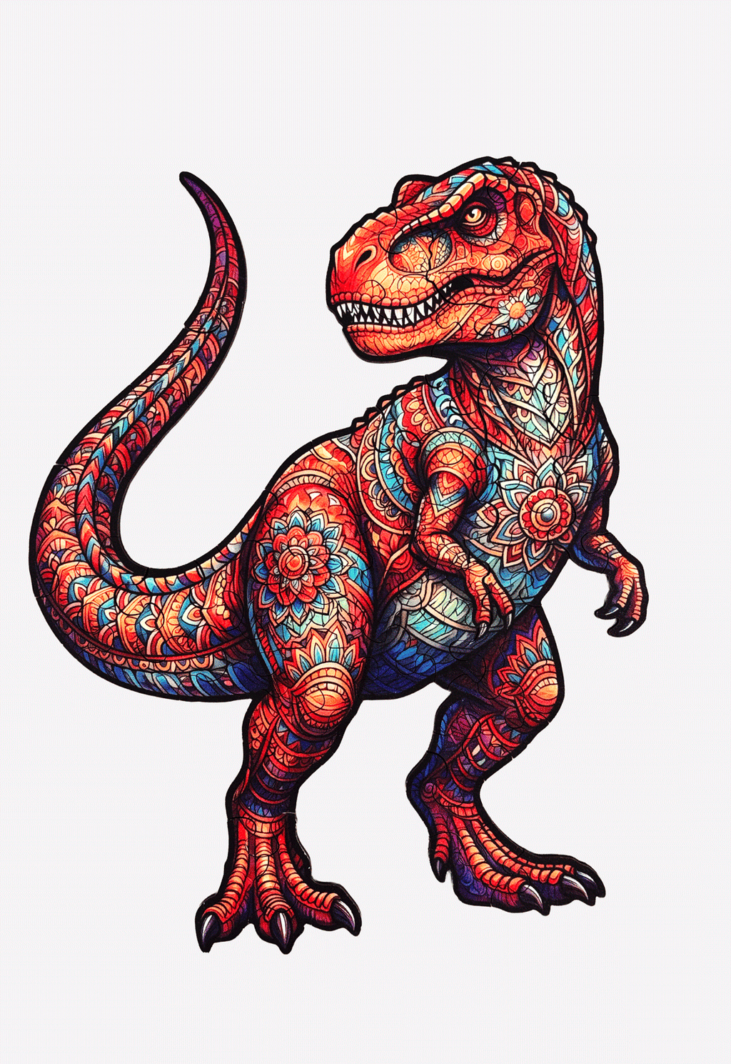 Dino T-Rex Kinder Holzpuzzle