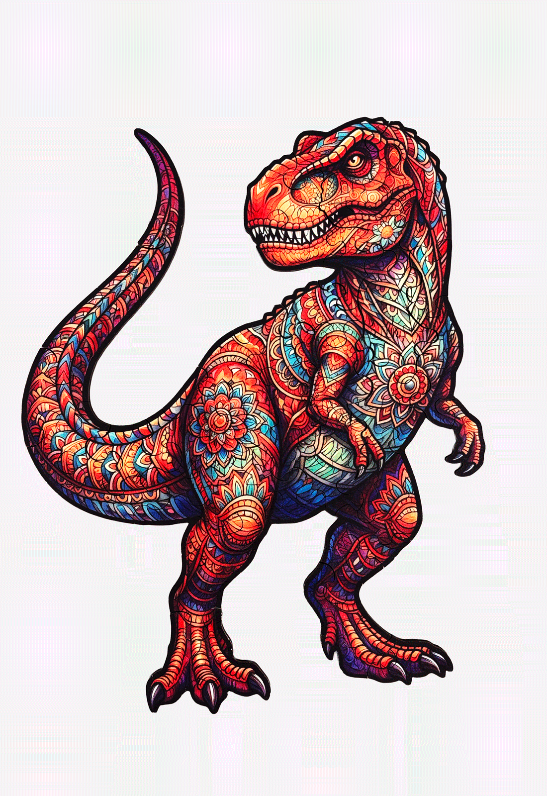 Dino T-Rex Kinder Holzpuzzle