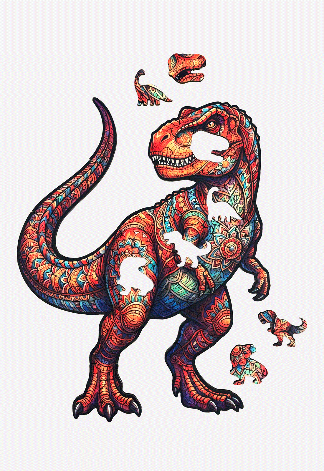 Dino T-Rex Kinder Holzpuzzle