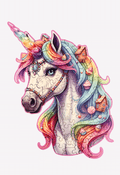 Unicorn Einhorn Holzpuzzle